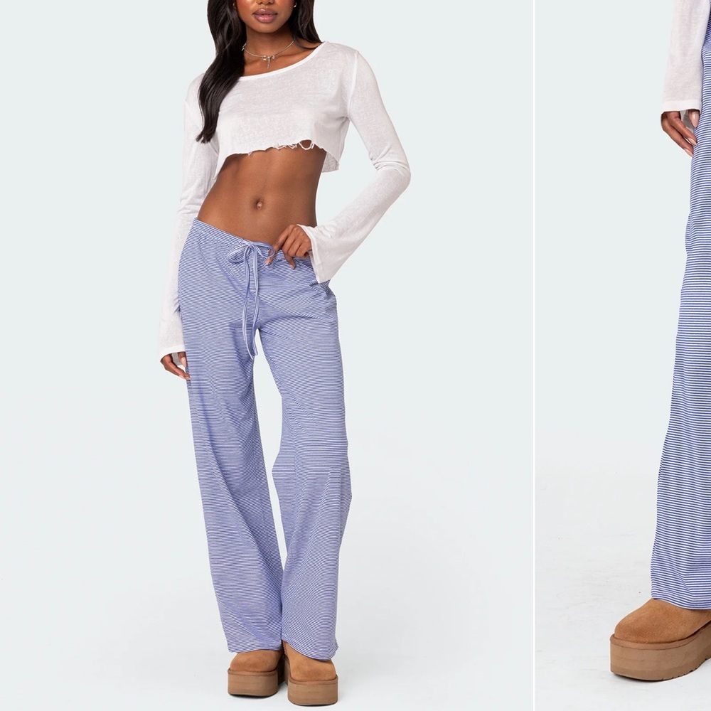 Edikted striped loose fit pant